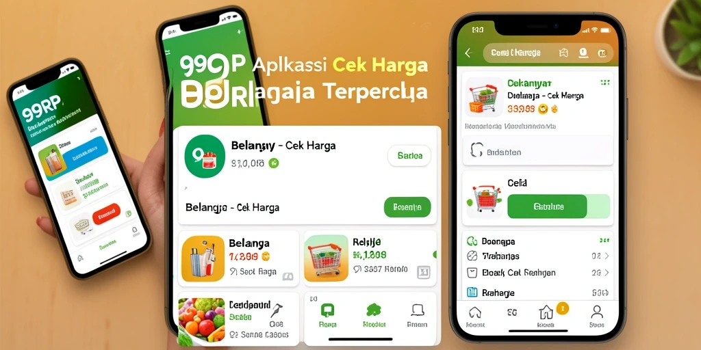 Antarmuka aplikasi 99RP untuk cek harga produk.