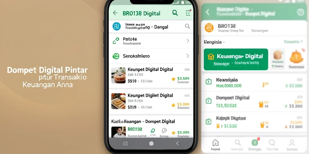 Antarmuka aplikasi BRO138 yang modern dan fungsional.