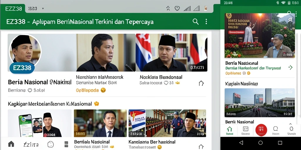 Antarmuka aplikasi EZ338 yang informatif dan user-friendly.