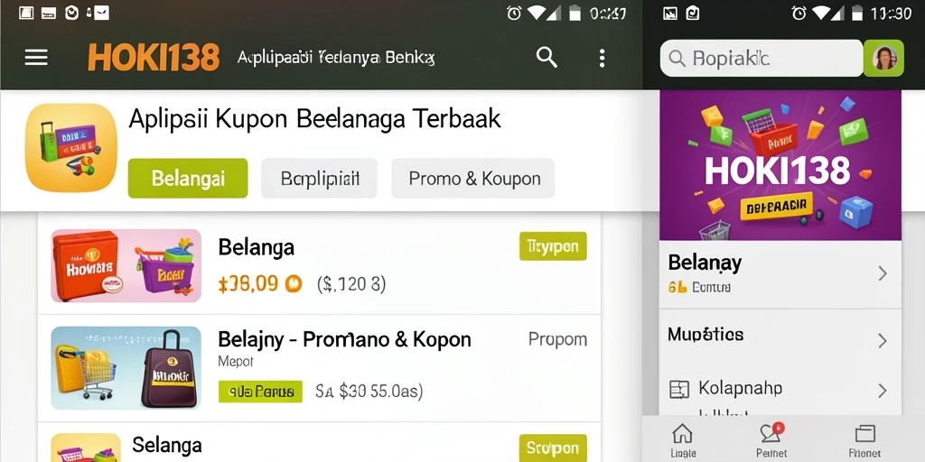 Screenshot HOKI138 menampilkan antarmuka aplikasi Promo & Kupon yang intuitif.