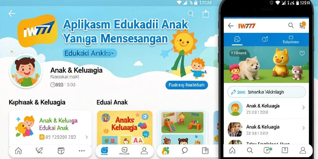 Antarmuka IW777 yang menyenangkan dan interaktif untuk Edukasi Anak.
