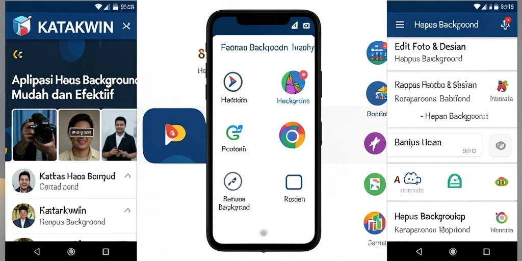 Antarmuka aplikasi KATAKWIN untuk penghapusan latar belakang yang efektif.