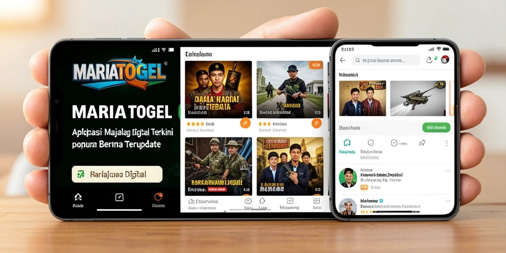 Tampilan antarmuka MARIATOGEL yang intuitif dan menarik.