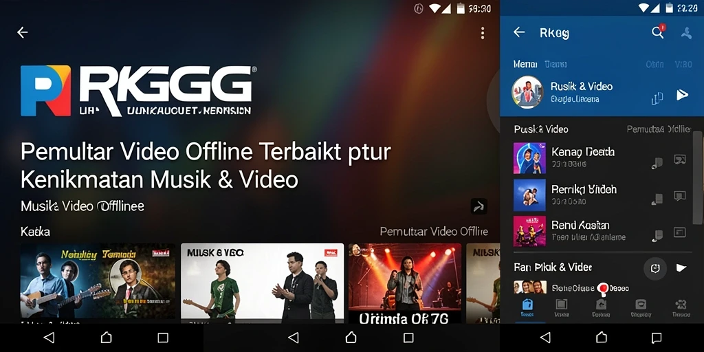 Antarmuka RKGG menampilkan pemutar video yang intuitif dan modern.