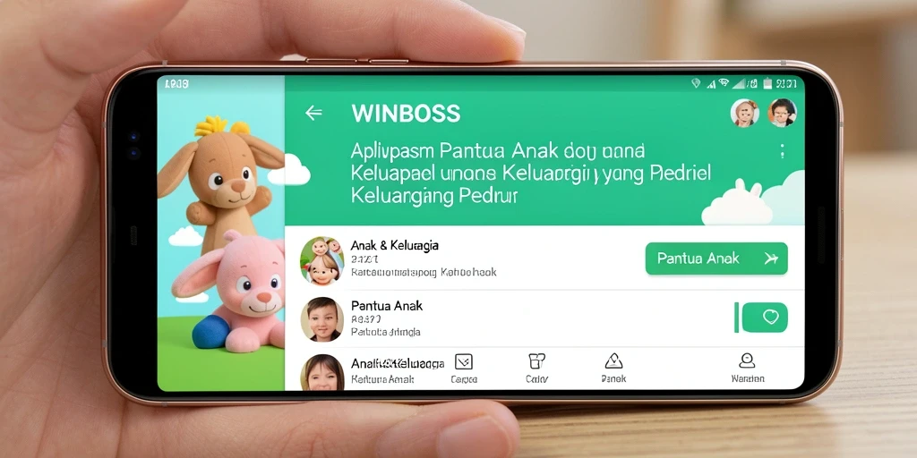 Tampilan antarmuka WINBOSS untuk pemantauan anak yang intuitif dan mudah digunakan.